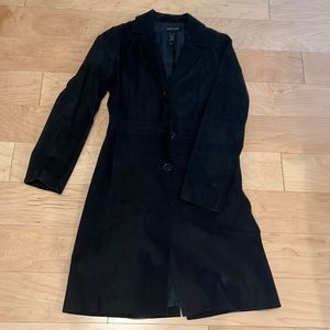 Kenneth Cole, black suede black coat